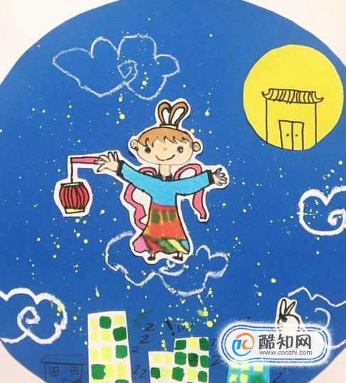 怎样画中秋节儿童画的节日元素？