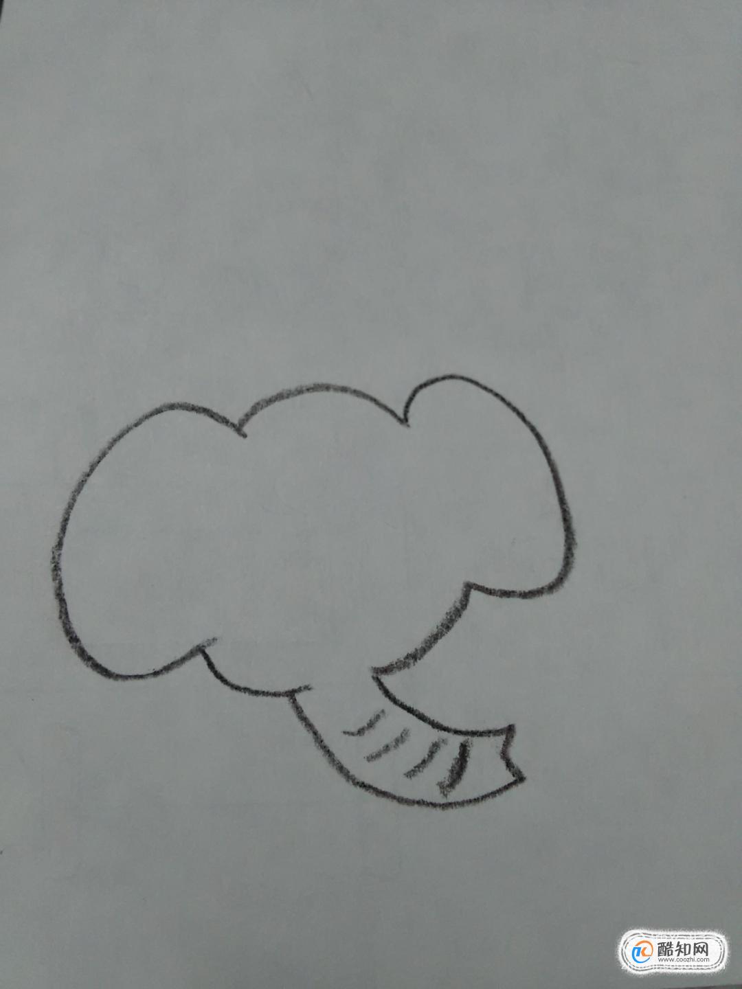 如何画大象简笔画步骤