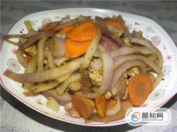 洋葱胡萝卜炒瘦肉的家常做法