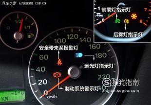 汽车仪表盘各种指示灯的作用 图解